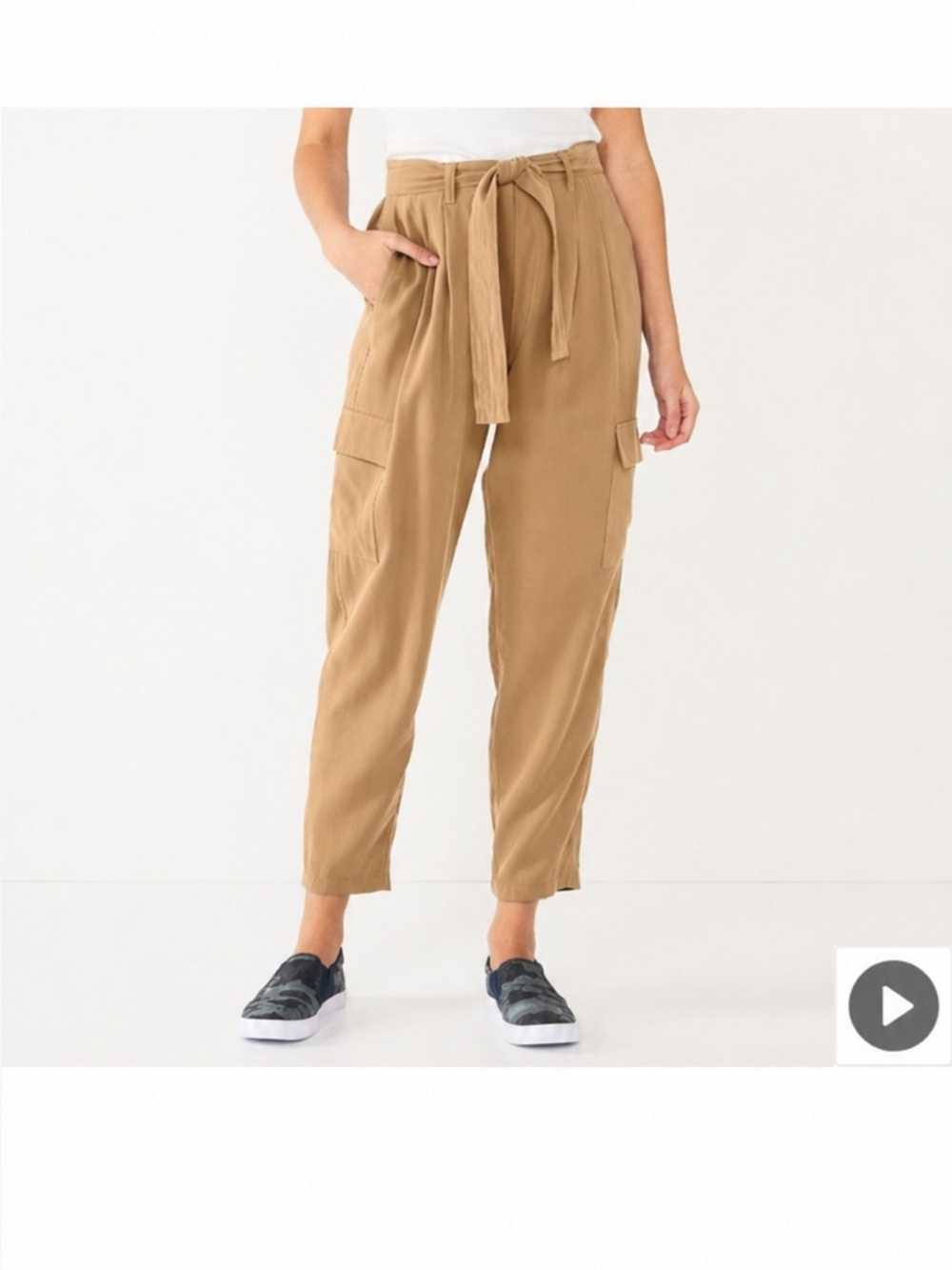 NWT Nine West Utility Pants With Wide Legs Size XL